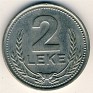 2 Leke Albania 1989 KM73. Uploaded by Granotius